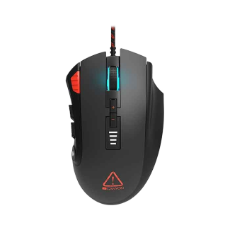 CANYON GM-15, 12 Programmable Buttons, RGB, Merkava Gaming Mouse - Black